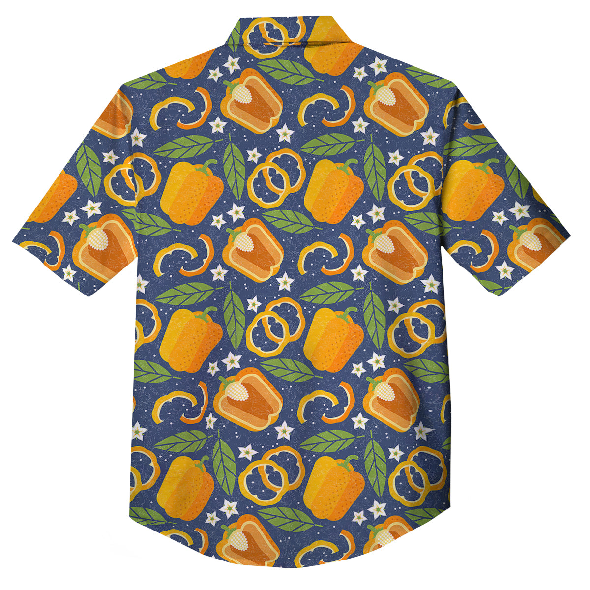 Bell Pepper Leaf Print Pattern Button Up Shirt-grizzshop