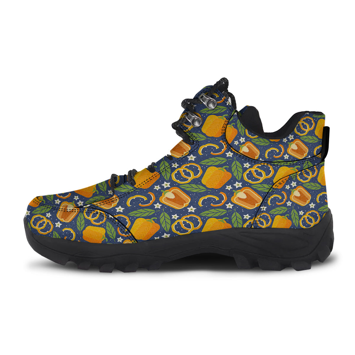 Bell Pepper Leaf Print Pattern Hiking Shoes-grizzshop