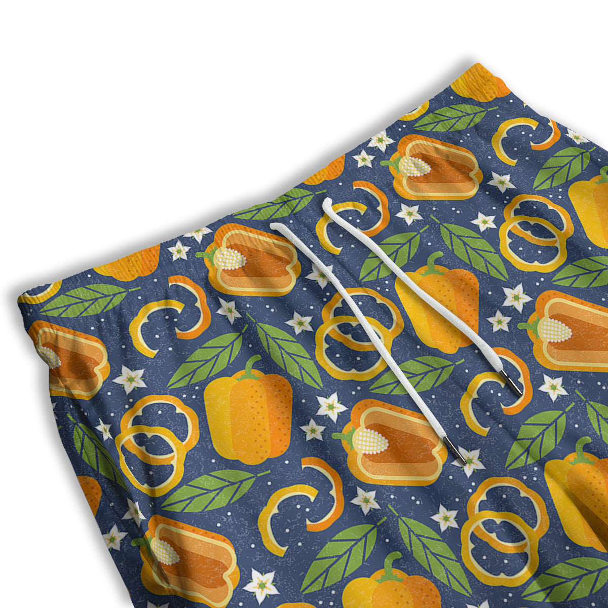 Bell Pepper Leaf Print Pattern Men's Athletic Shorts
