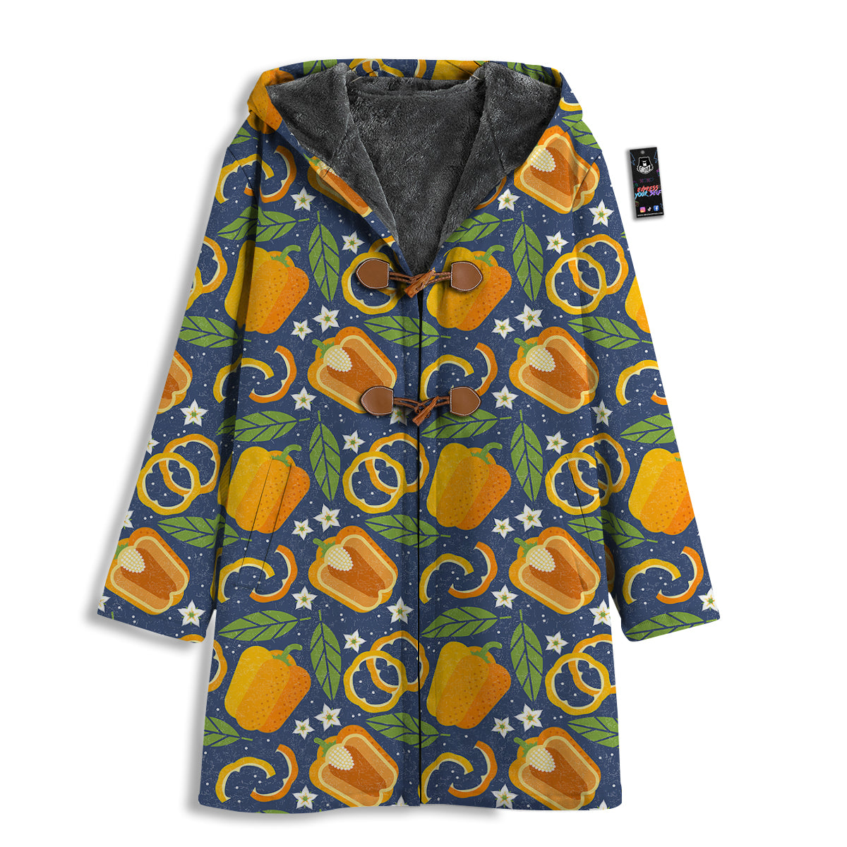 Bell Pepper Leaf Print Pattern Men's Windbreaker Jacket-grizzshop