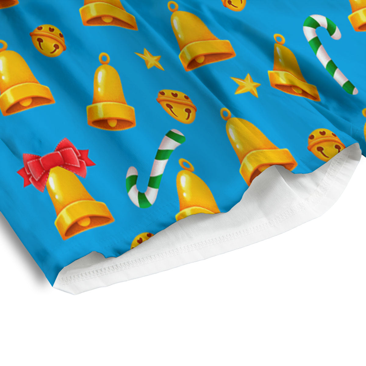 Bells Merry Christmas Print Pattern Men's Athletic Shorts