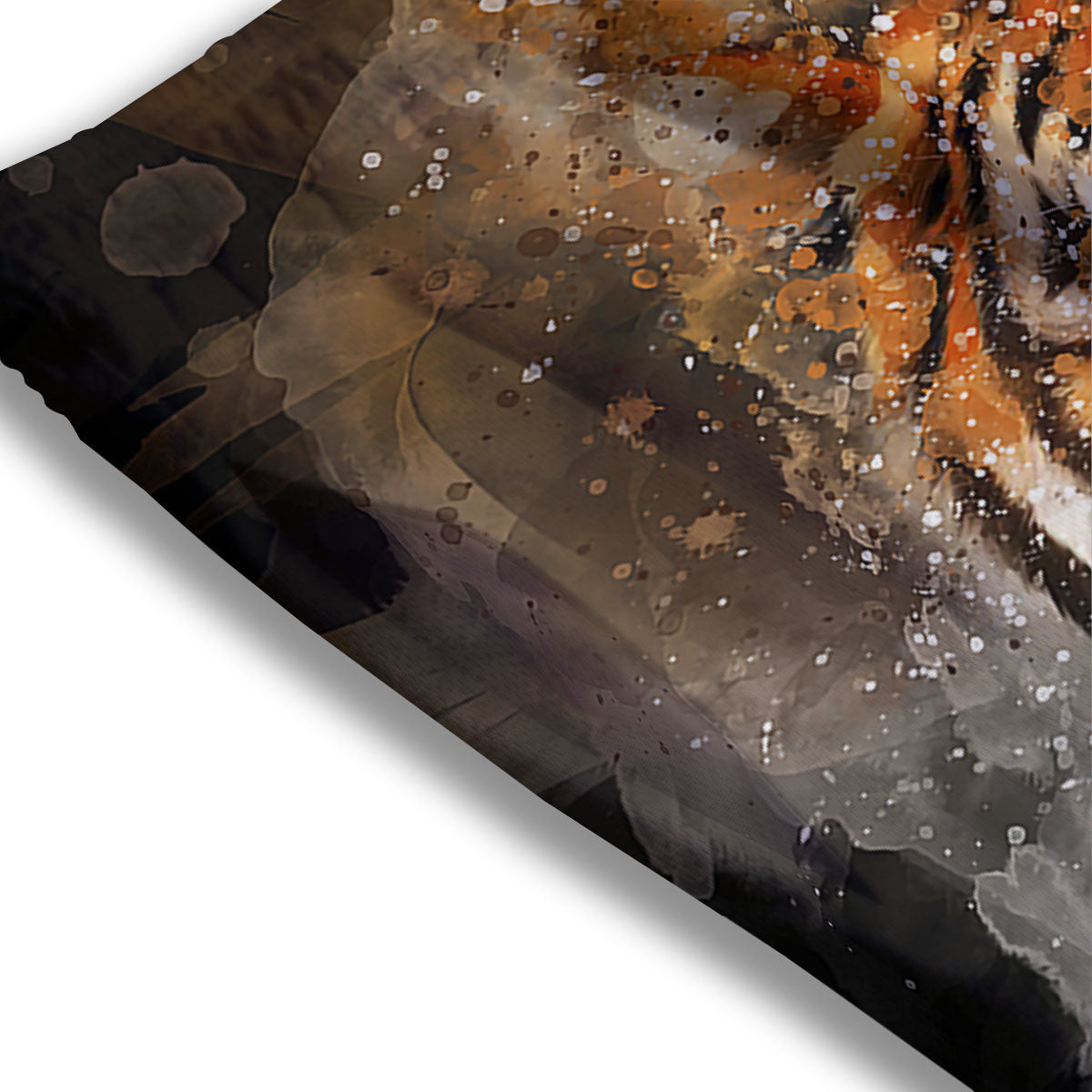 Bengal Tiger Watercolor Print Mesh Shorts