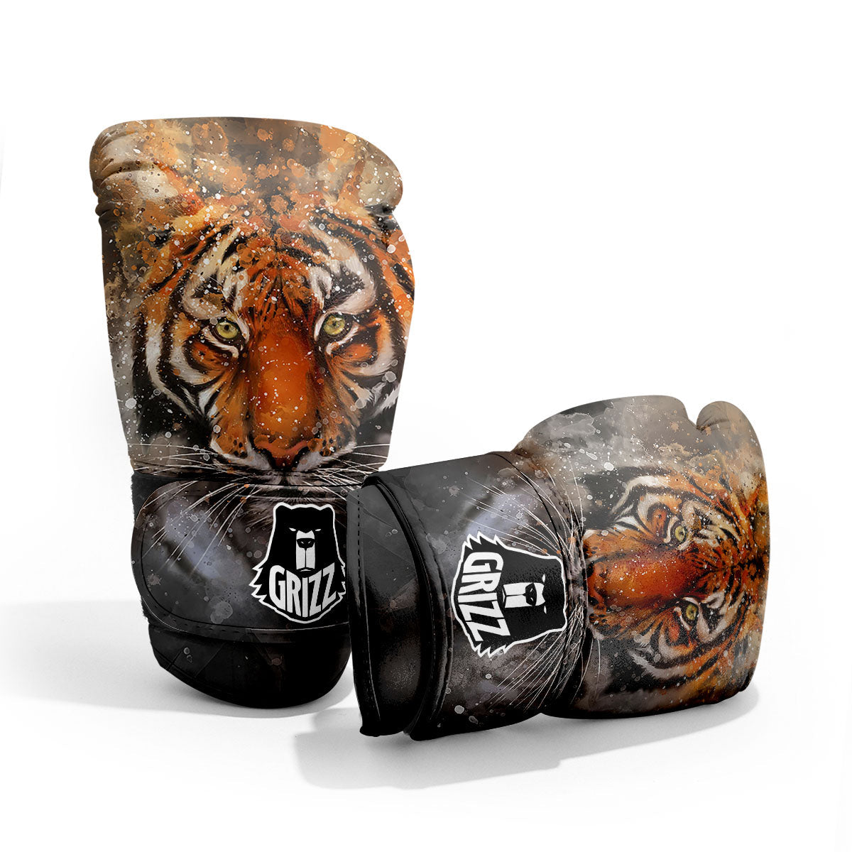 Bengal Tiger Watercolor Print Pro Boxing Glove
