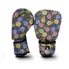 Bicycle Floral Pattern Print Boxing Gloves-grizzshop