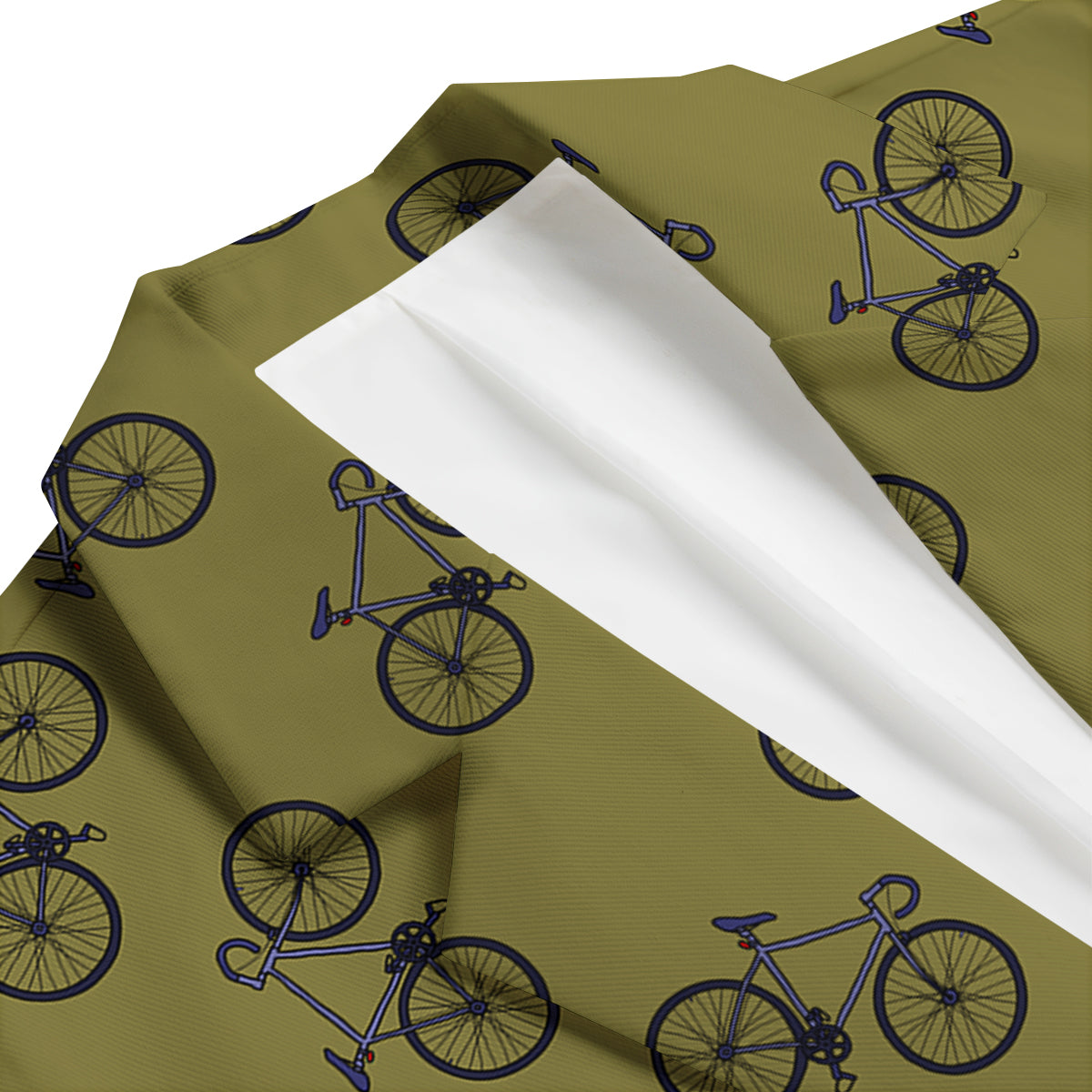 Bicycle Print Pattern Men's Blazer-grizzshop