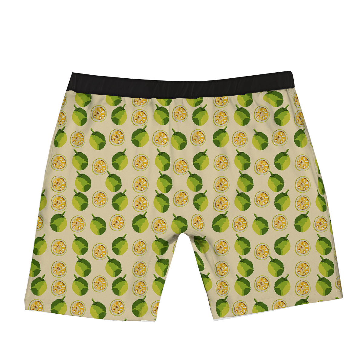 Biege Jackfruit Print Pattern Boxer Briefs-grizzshop