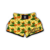 Big Cutting Pineapple Print Muay Thai Boxing Shorts-grizzshop