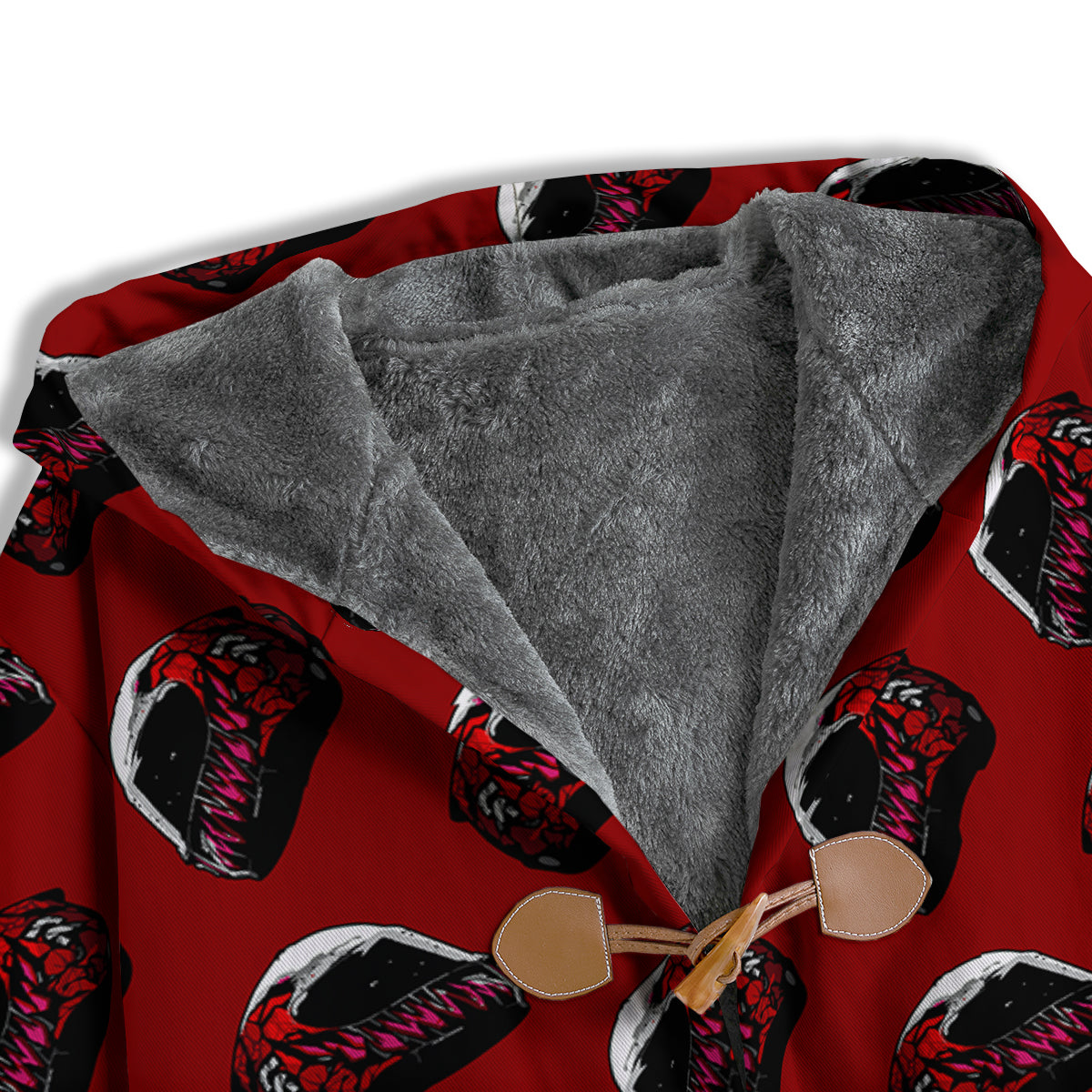 Biker Helmet Devil Print Pattern Men's Windbreaker Jacket-grizzshop
