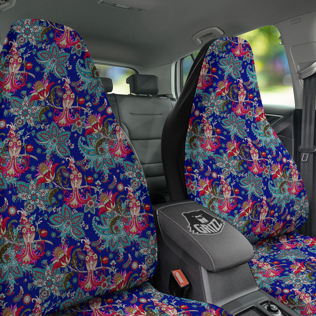 Bird Of Paradise Ethnic Print Pattern Car Seat Covers-grizzshop
