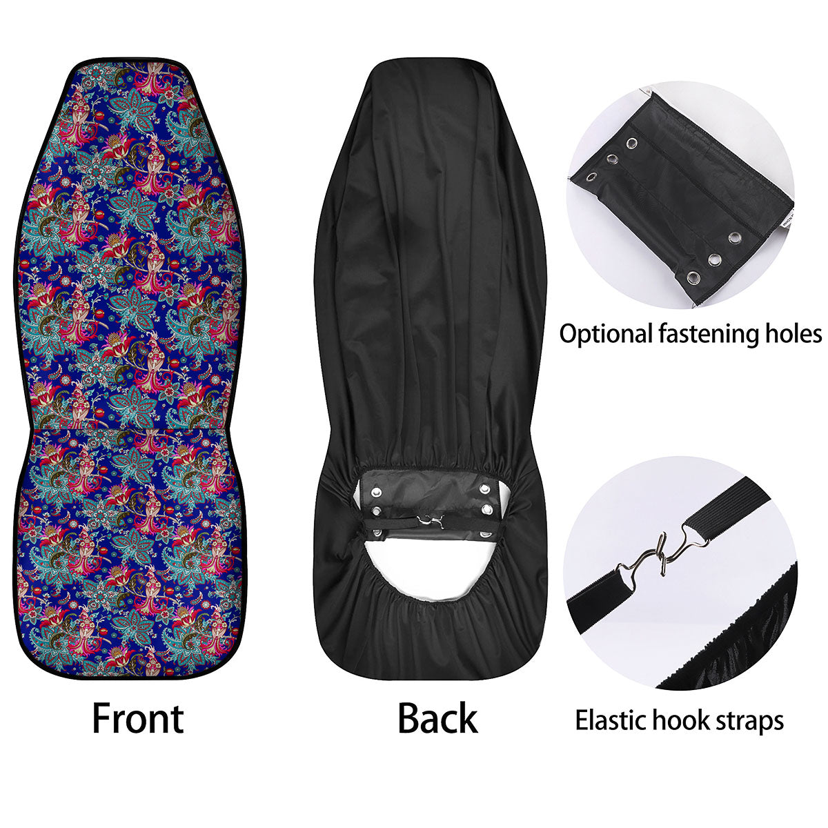 Bird Of Paradise Ethnic Print Pattern Car Seat Covers-grizzshop
