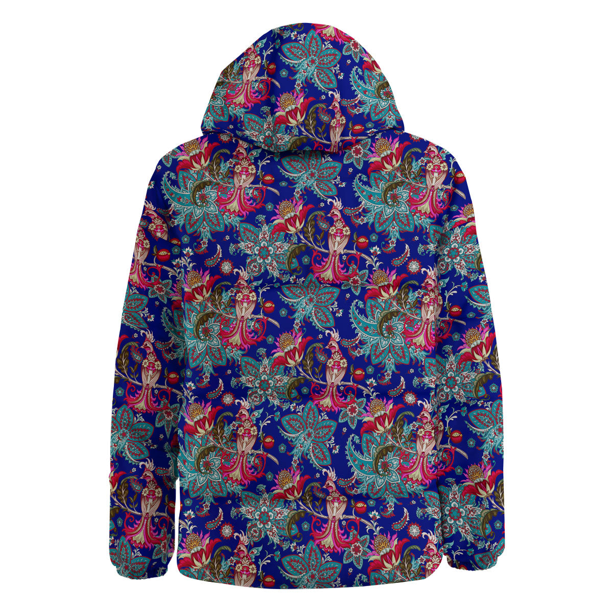Bird Of Paradise Ethnic Print Pattern Down Jacket-grizzshop