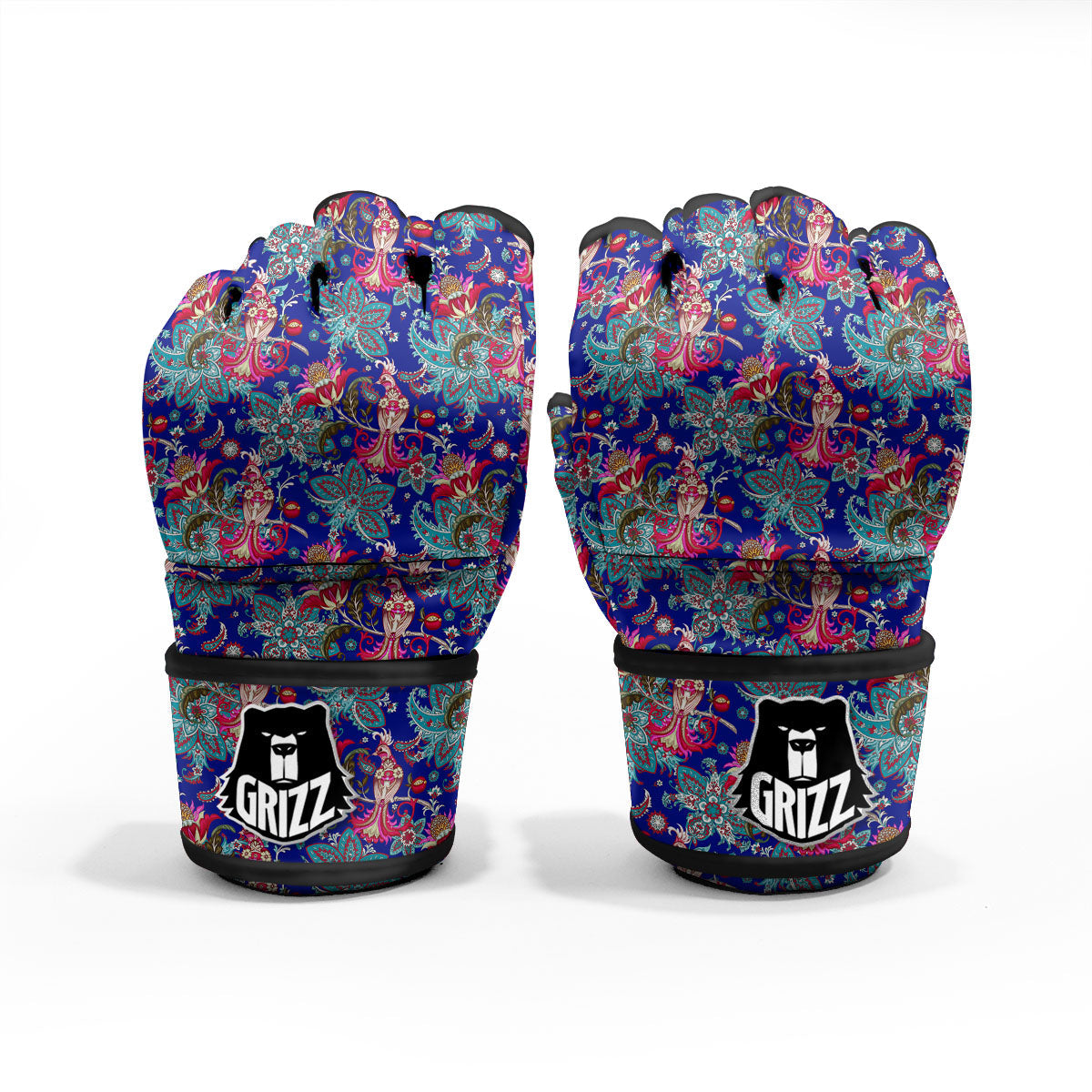 Bird Of Paradise Ethnic Print Pattern MMA Gloves-grizzshop
