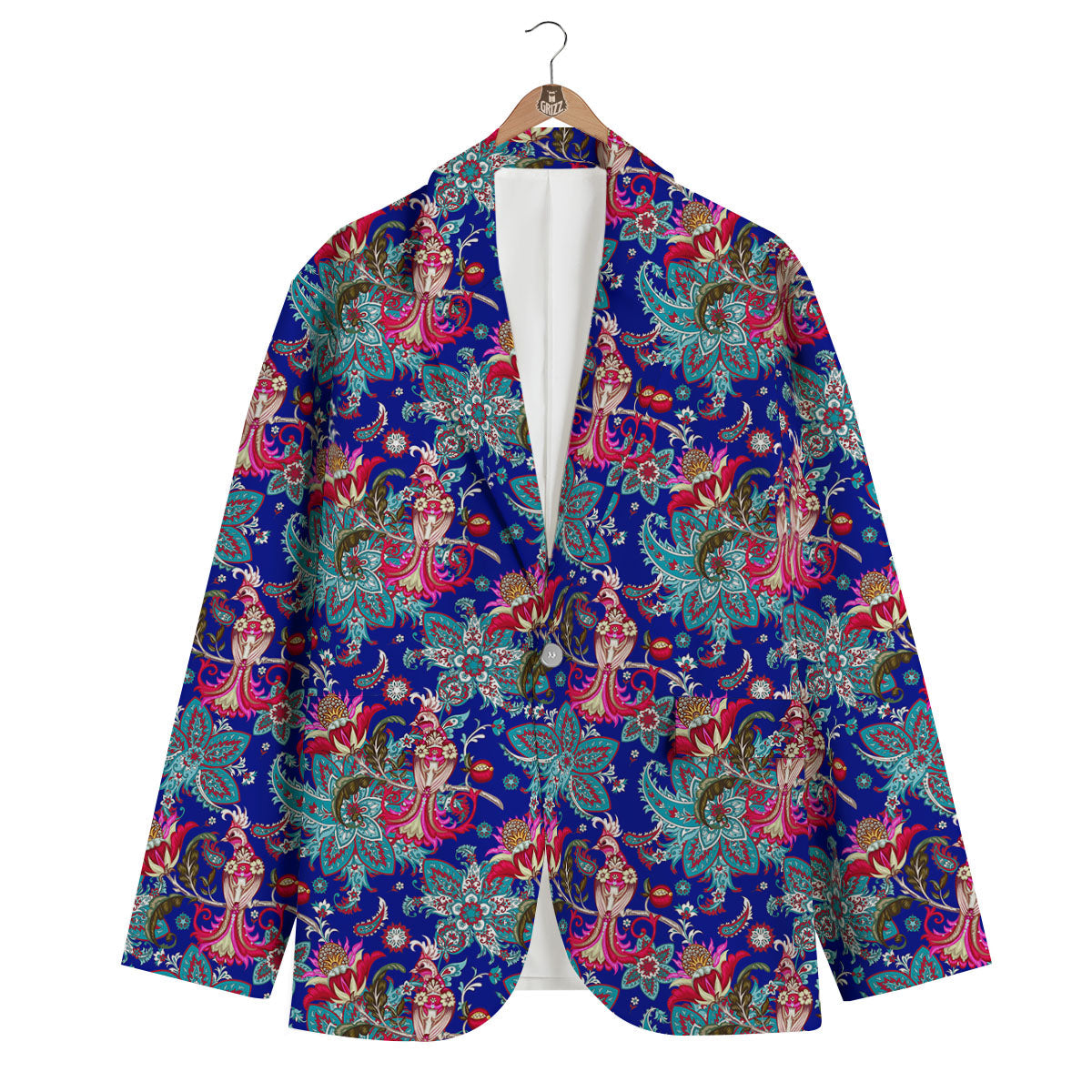 Bird Of Paradise Ethnic Print Pattern Men's Blazer-grizzshop