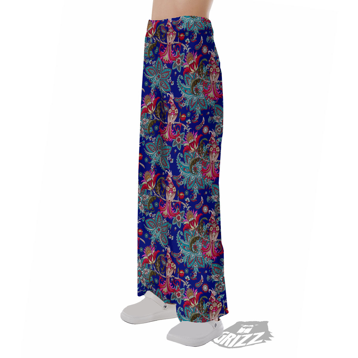 Bird Of Paradise Ethnic Print Pattern Pajama Pants-grizzshop