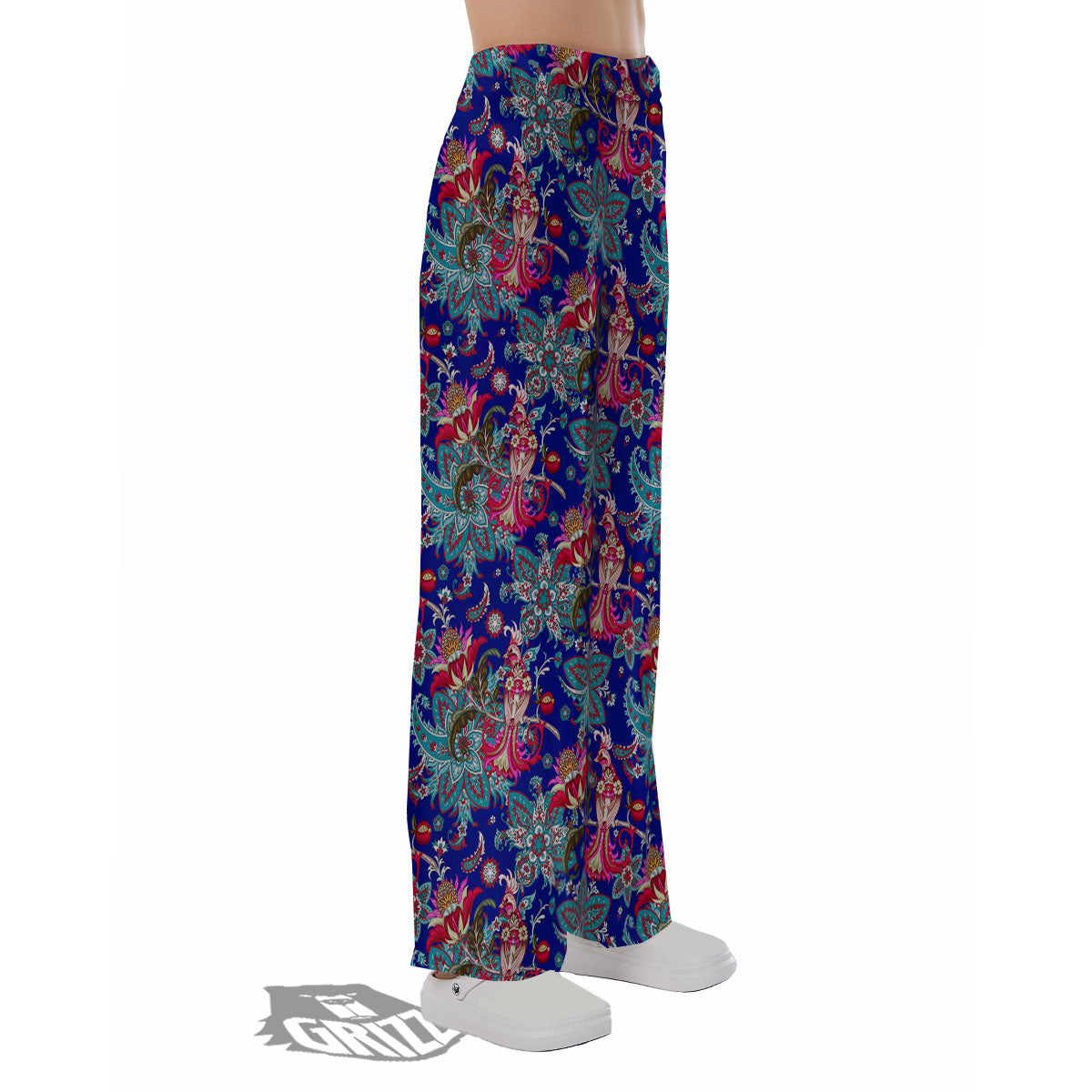 Bird Of Paradise Ethnic Print Pattern Pajama Pants-grizzshop