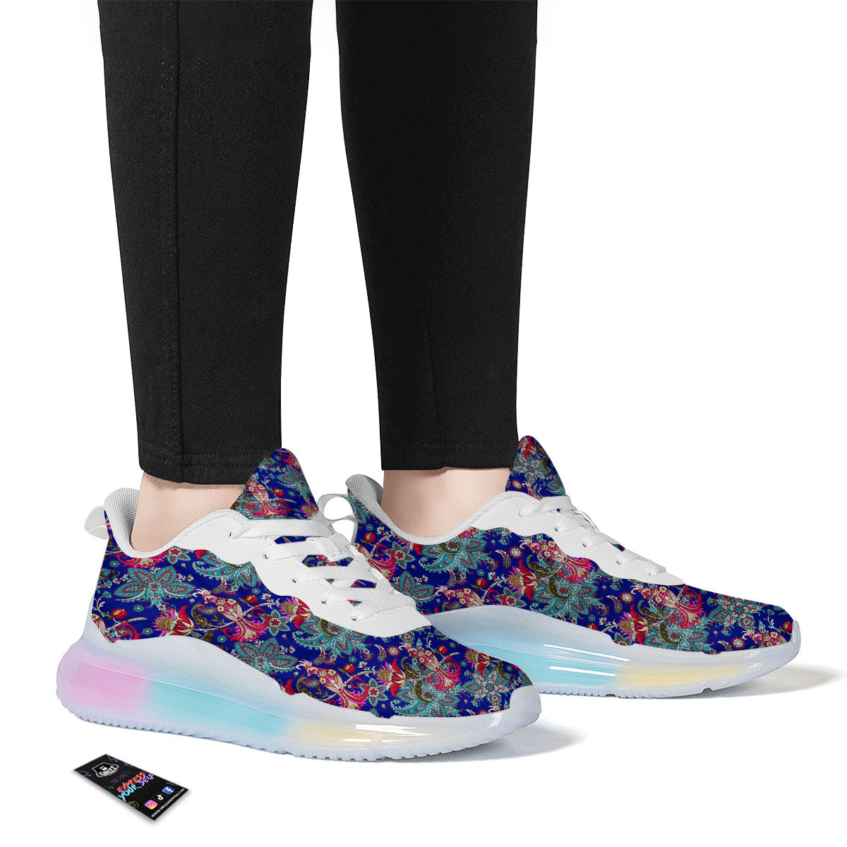 Bird Of Paradise Ethnic Print Pattern Running Sneakers-grizzshop