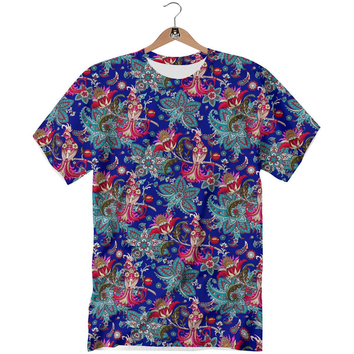 Bird Of Paradise Ethnic Print Pattern T-Shirt-grizzshop