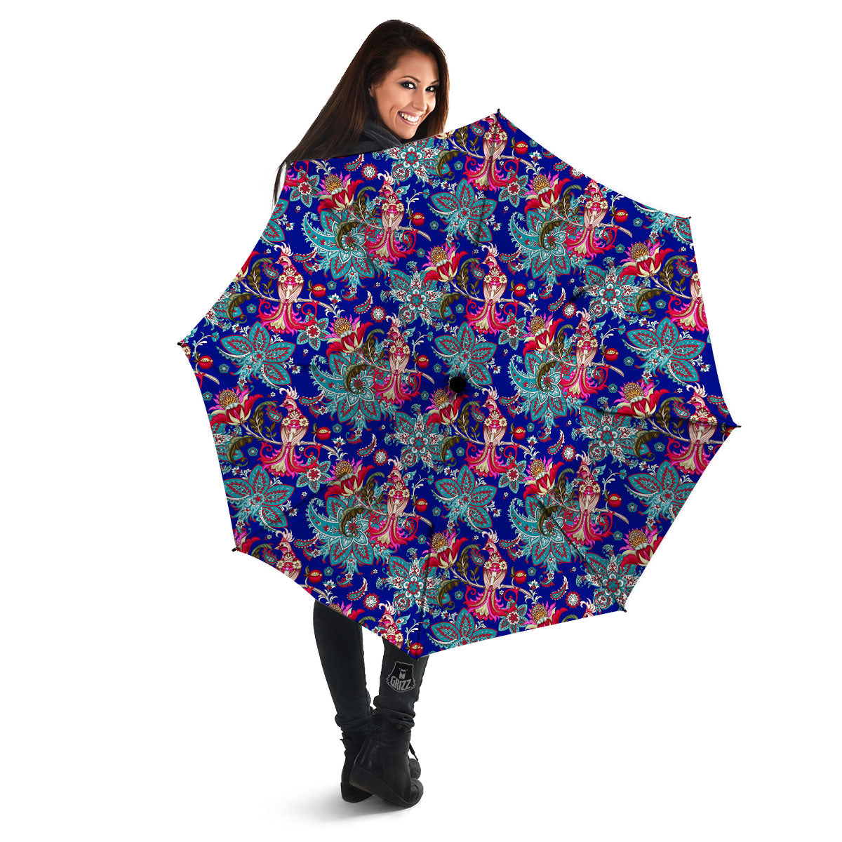 Bird Of Paradise Ethnic Print Pattern Umbrella-grizzshop