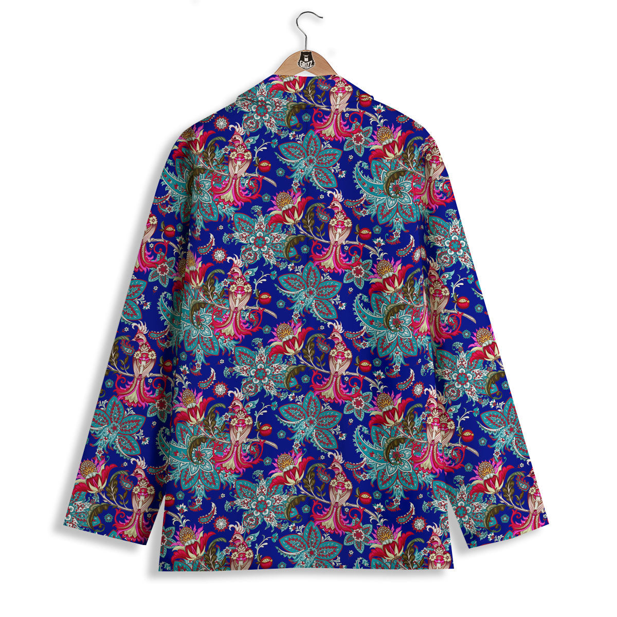 Bird Of Paradise Ethnic Print Pattern Women's Blazer-grizzshop