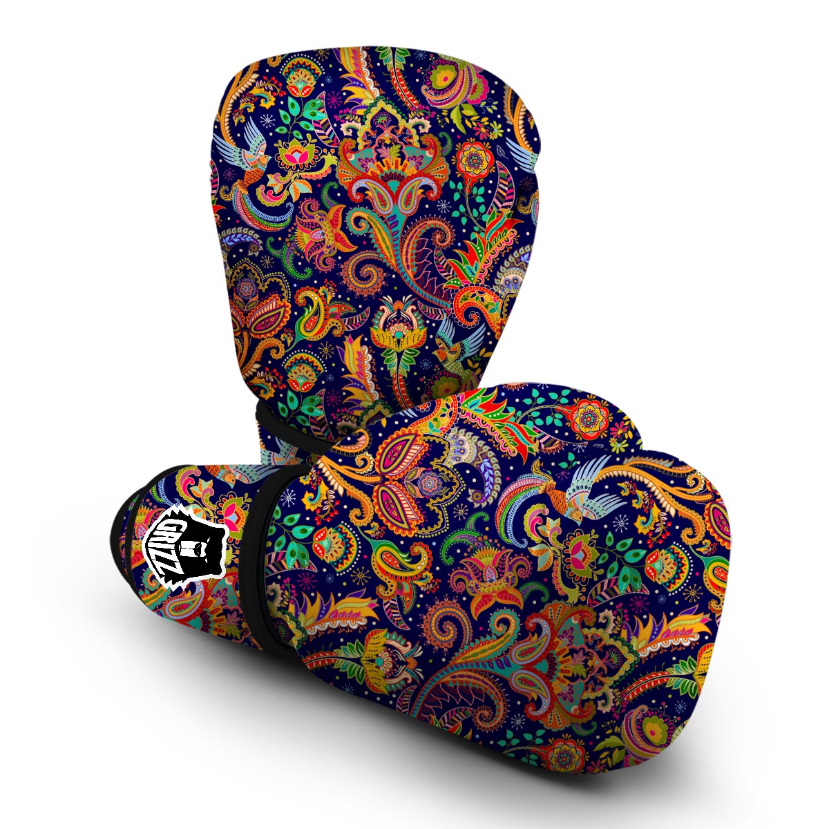 Bird Paisley Boxing Gloves-grizzshop