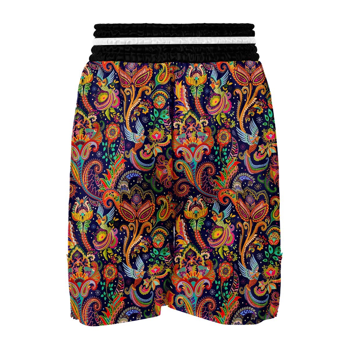 Bird Paisley Boxing Shorts-grizzshop