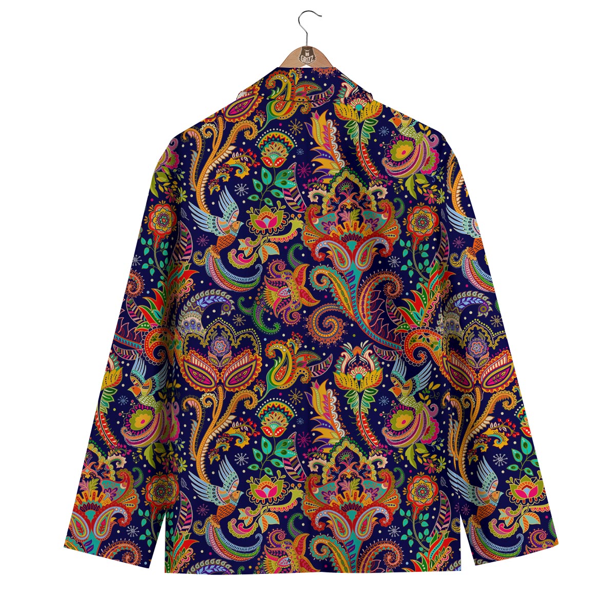 Bird Paisley Men's Blazer-grizzshop