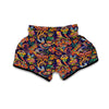 Bird Paisley Muay Thai Boxing Shorts-grizzshop