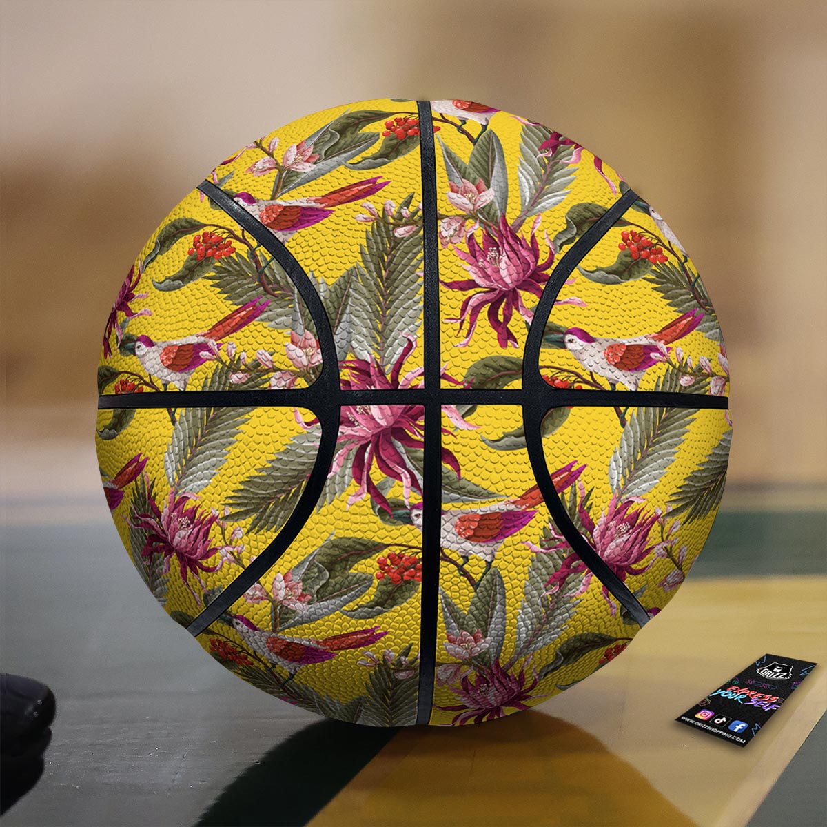 Bird Tropical Of Paradise Print Pattern Basketball-grizzshop