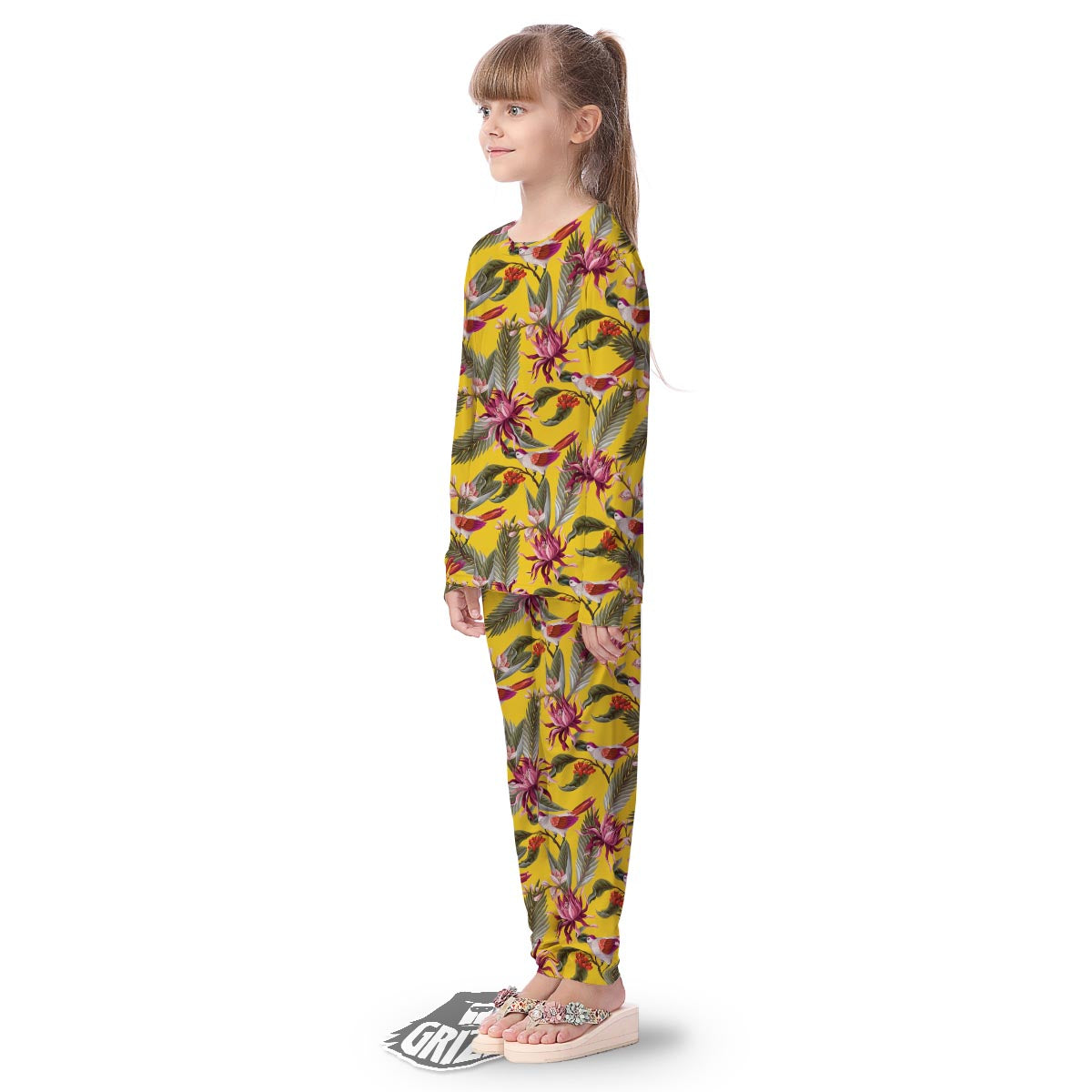 Bird Tropical Of Paradise Print Pattern Kid's Pajamas-grizzshop