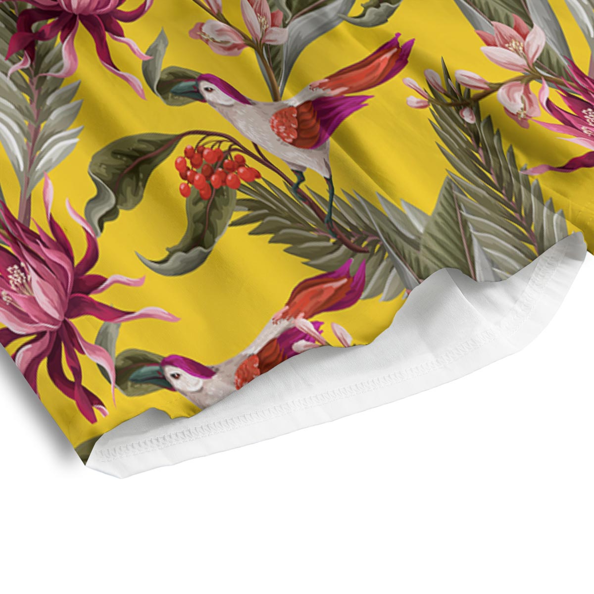 Bird Tropical Of Paradise Print Pattern Men's Athletic Shorts-grizzshop