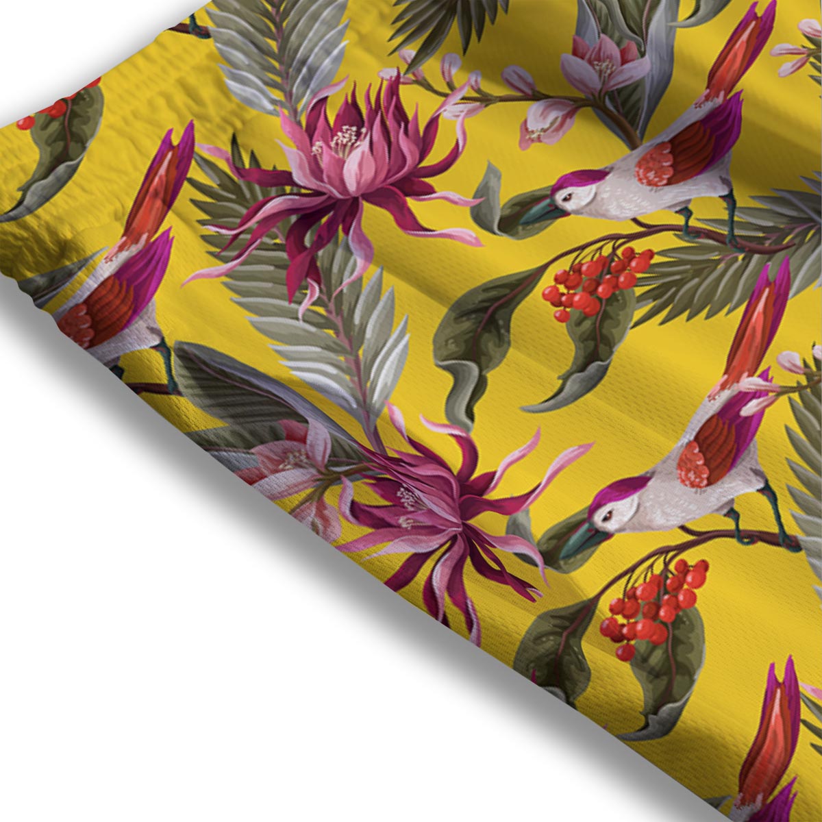 Bird Tropical Of Paradise Print Pattern Mesh Shorts-grizzshop