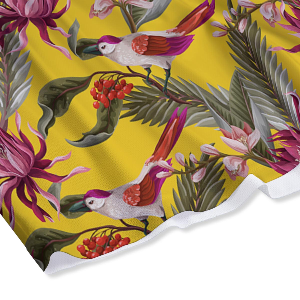 Bird Tropical Of Paradise Print Pattern Mesh Shorts-grizzshop