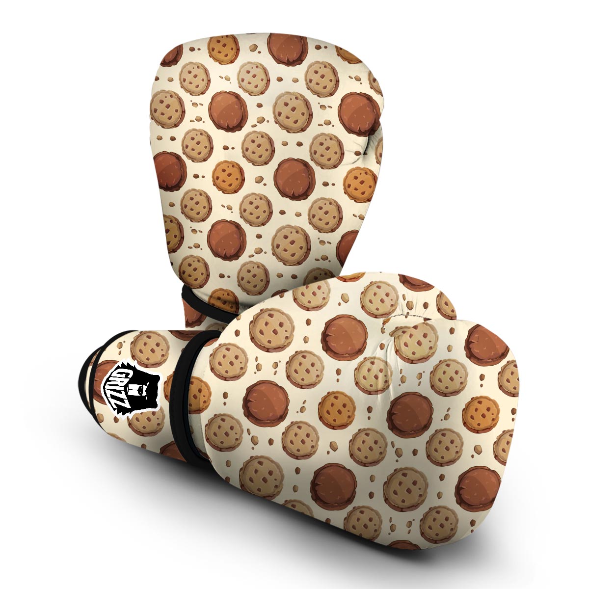 Biscuit Cookie Pattern Print Boxing Gloves-grizzshop