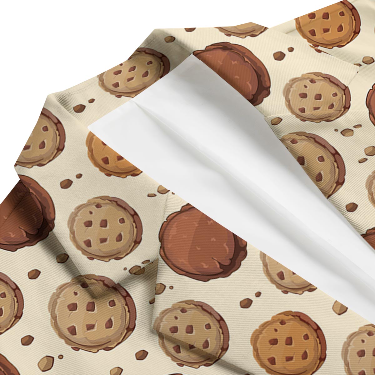 Biscuit Cookie Pattern Print Men's Blazer-grizzshop