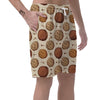 Biscuit Cookie Pattern Print Men's Shorts-grizzshop