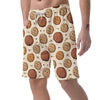 Biscuit Cookie Pattern Print Men's Shorts-grizzshop