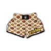 Biscuit Cookie Pattern Print Muay Thai Boxing Shorts-grizzshop