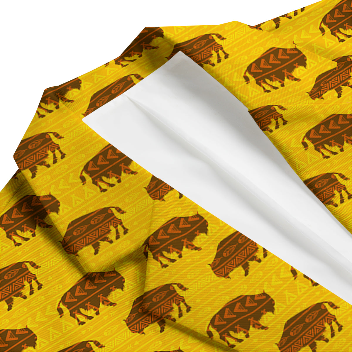 Bison Aztec Print Pattern Men's Blazer-grizzshop