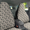 Bison Beige Print Pattern Car Seat Covers-grizzshop