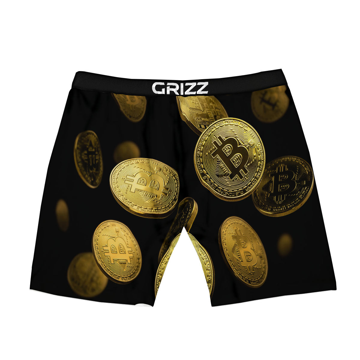 Bitcoin Falling Print Boxer Briefs-grizzshop