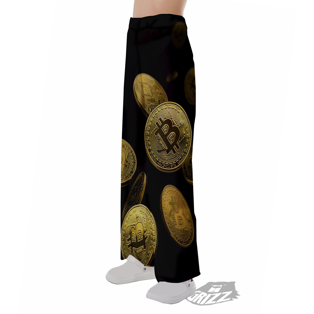 Bitcoin Falling Print Pajama Pants-grizzshop