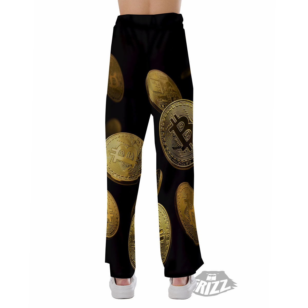 Bitcoin Falling Print Pajama Pants-grizzshop