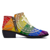 Bitocin LGBT Flag Print Ankle Boots-grizzshop