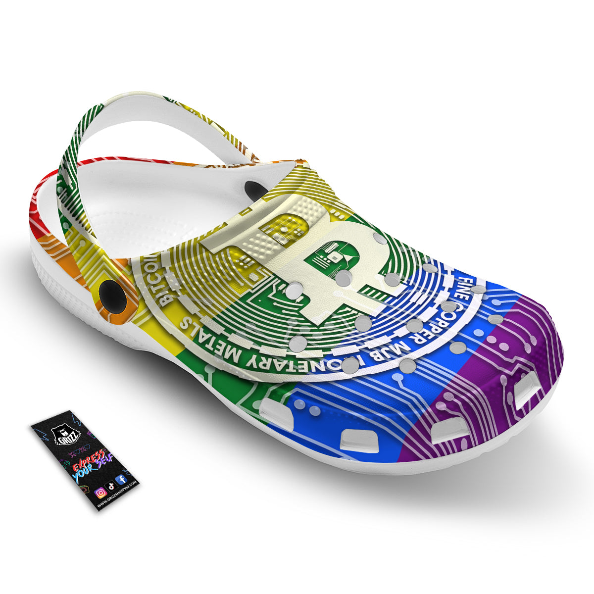 Bitocin LGBT Flag Print Clog-grizzshop