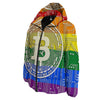 Bitocin LGBT Flag Print Down Jacket-grizzshop