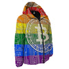 Bitocin LGBT Flag Print Down Jacket-grizzshop