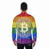 Bitocin LGBT Flag Print Men's Long Sleeve Shirts-grizzshop