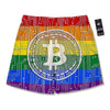 Bitocin LGBT Flag Print Men's Running Shorts-grizzshop