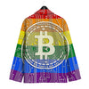 Bitocin LGBT Flag Print Men's Sport Coat-grizzshop