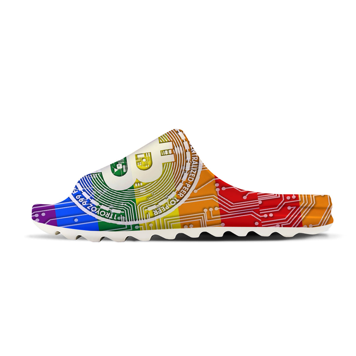 Bitocin LGBT Flag Print Sandals-grizzshop